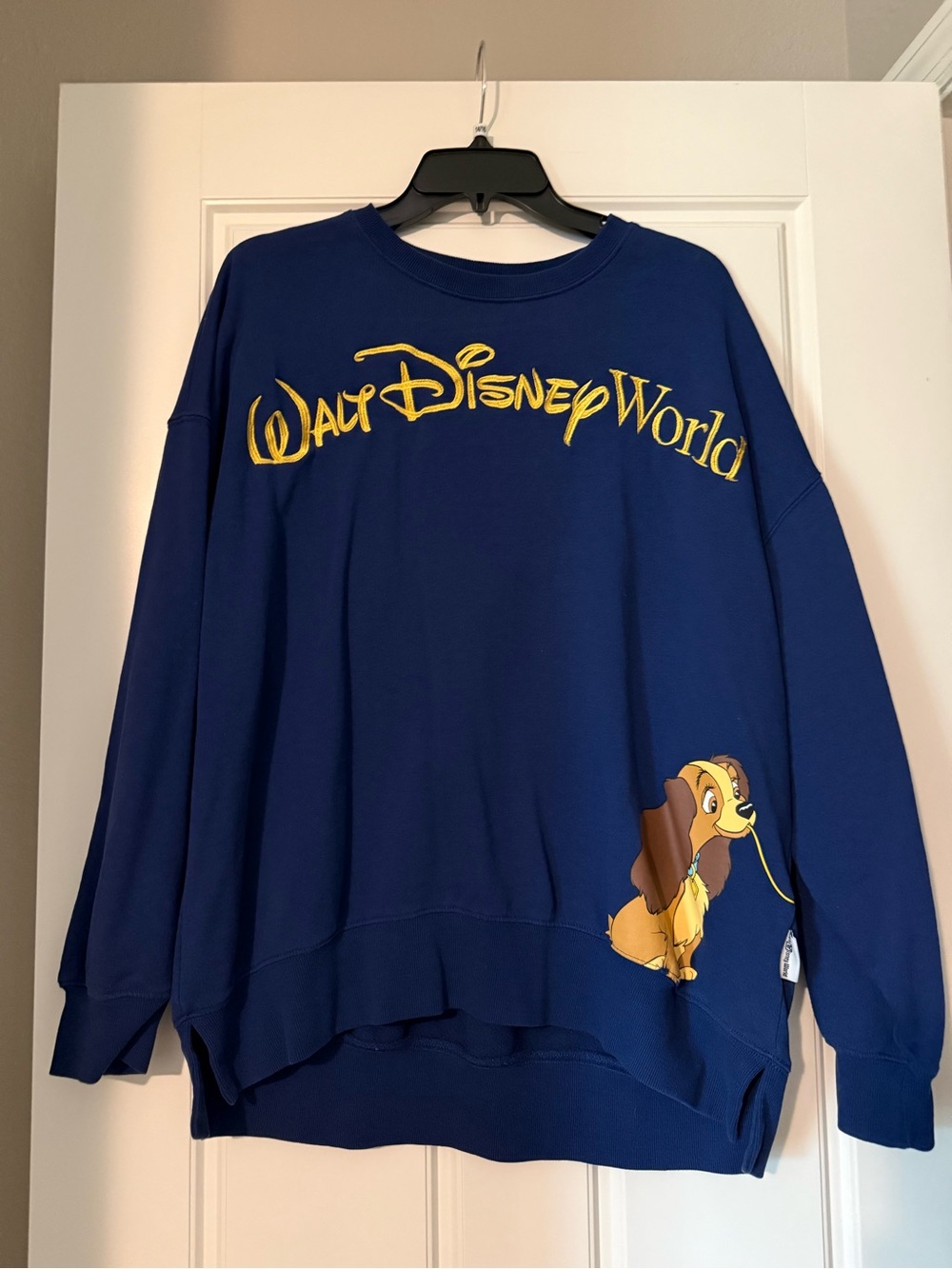 Disney Royal Blue Walt Disney World Crewneck with Lady Graphic